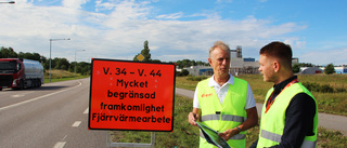 Trafikpåverkan när hårt trafikerad väg delvis stängs av