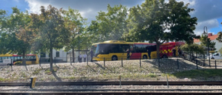 Allvarlig olycka på busstationen i Västervik – man påkörd