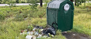 Skräp dumpat vid rastplats för andra gången på kort tid