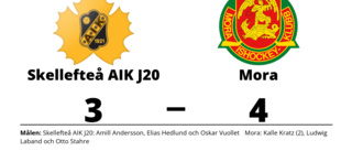 Mora segrare borta mot Skellefteå AIK J20