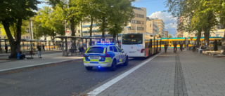 Stök på buss vid Söder Tull – polisen ryckte ut