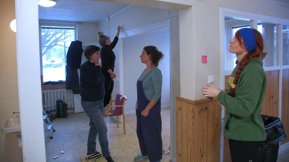 Föreningens fullständiga titel är ”Space – Rum för skapande”. Judith Dekker, Marie-Therese Bertin, Louisa Johansson och Ina Samuelsson ingår i styrelsen. Saknas på bilden gör Jenny Söderström.