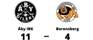 Bortaförlust för Borensberg - 4-11 mot Åby IBK