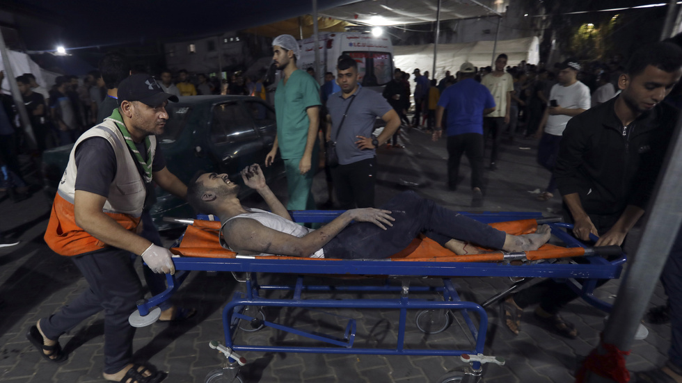 Sjukhuset al-Shifa i staden Gaza har varit utan vatten och el under de senaste tre dygnen. Hundratals patienter befinner sig på sjukhuset. Arkivbild.