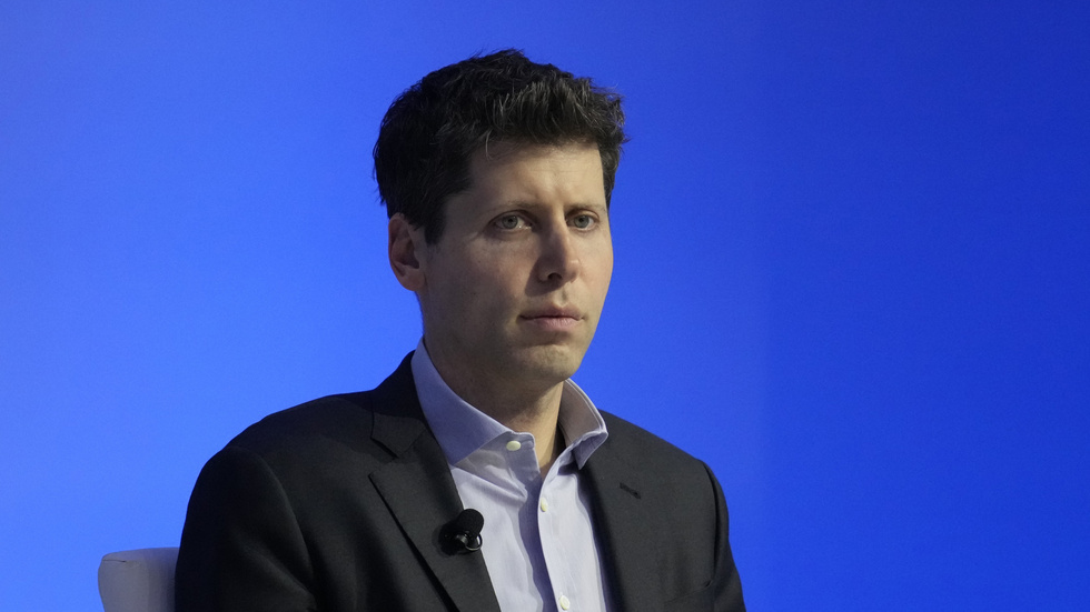 Sam Altman, tidigare vd för Open AI, har nu värvats av Microsoft. Arkivbild.