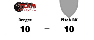 Oavgjort mellan Berget och Piteå BK