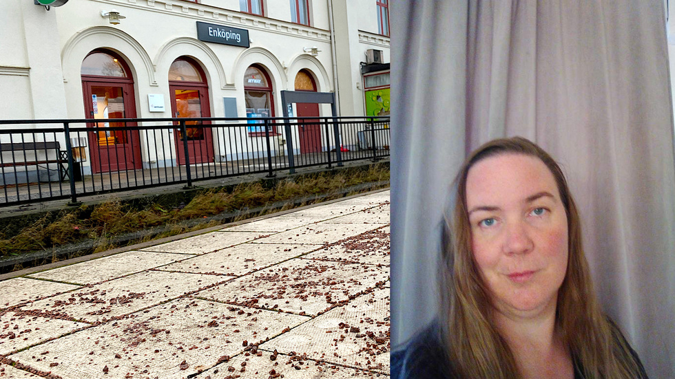 Irene Trybom, som inte har en smartphone med appar. Hon vill kunna köpa tågbiljett ändå.