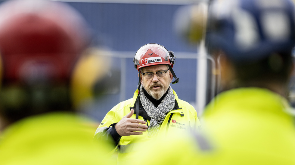 Byggnads, med ordförande Johan Lindholm på bilden är på krigsstigen. Arkivbild.