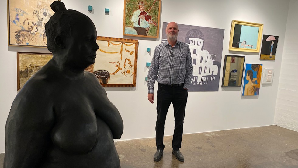 Mikael Ståhl började samla konst i början av 1980-talet. Starten på hans resa finns i det postmodernistiska rummet när konsthallen Ståhl Collection öppnar på lördag, efter sin tredje omhängning.