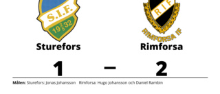 Rimforsa vann mot Sturefors på Bjurfors IP