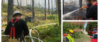 Brandinsats utanför Norra Kvill trappas ner