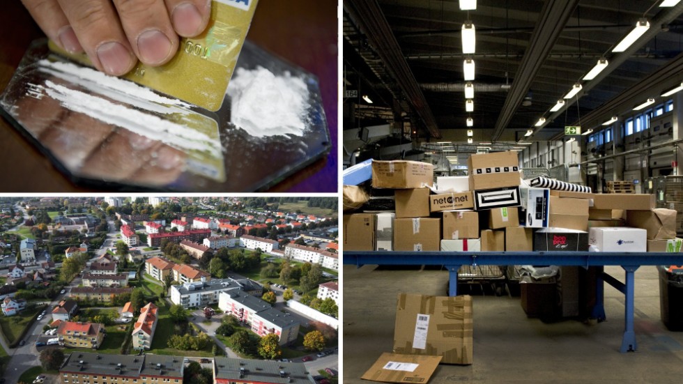 Ett paket, som skulle innehålla runt 15 kilo kokain, skickades från utlandet till en 20-åring i Mjölby. När 20-åringen tog paketet till en 18-åring på samma ort, slog Tullverket till.