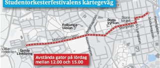 Dessa gator stängs av under kortegen