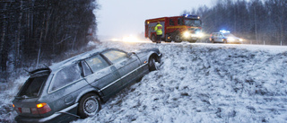 Snökaos ledde till flera trafikolyckor på E 4