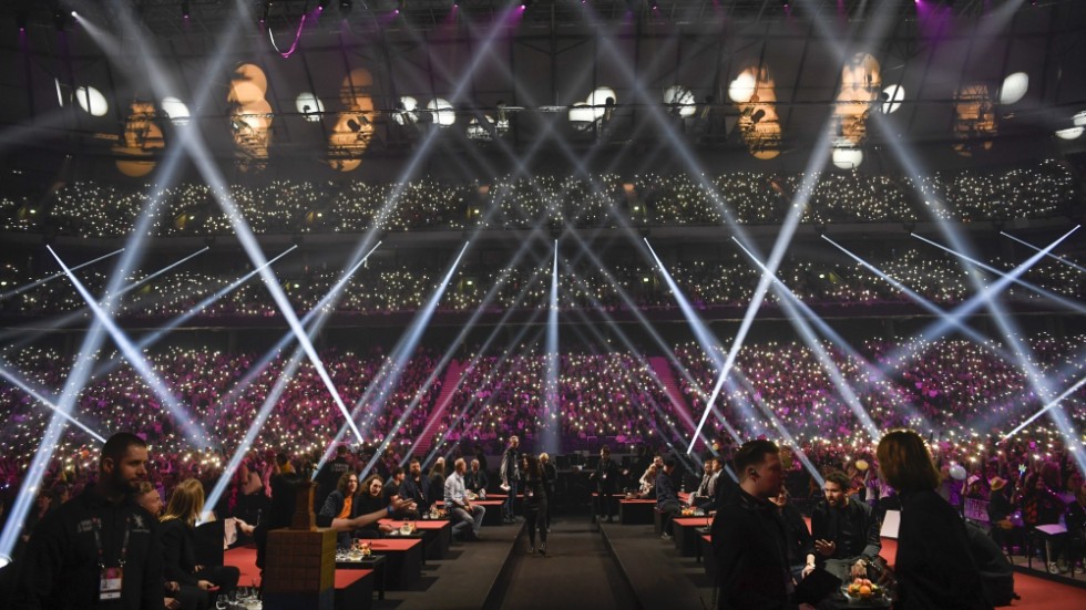 Fullt i Friends arena under förra årets Melodifestival. Arkivbild.