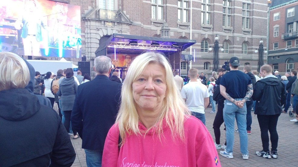 Annelie Sjöberg från Söderköping är en av de tre debattörerna från Sverigedemokraterna. 