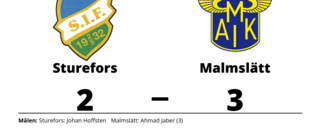 Uddamålsseger för Malmslätt mot Sturefors