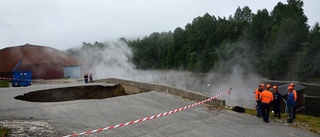 Slukhål orsakade fabrikstopp