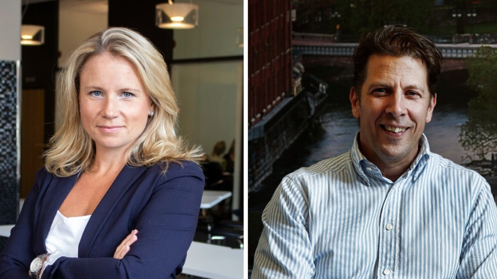 Maria Björk Hummelgren och Joakim Ljungqvist får signaler från företagare om att det är tuffa ekonomiska tider.