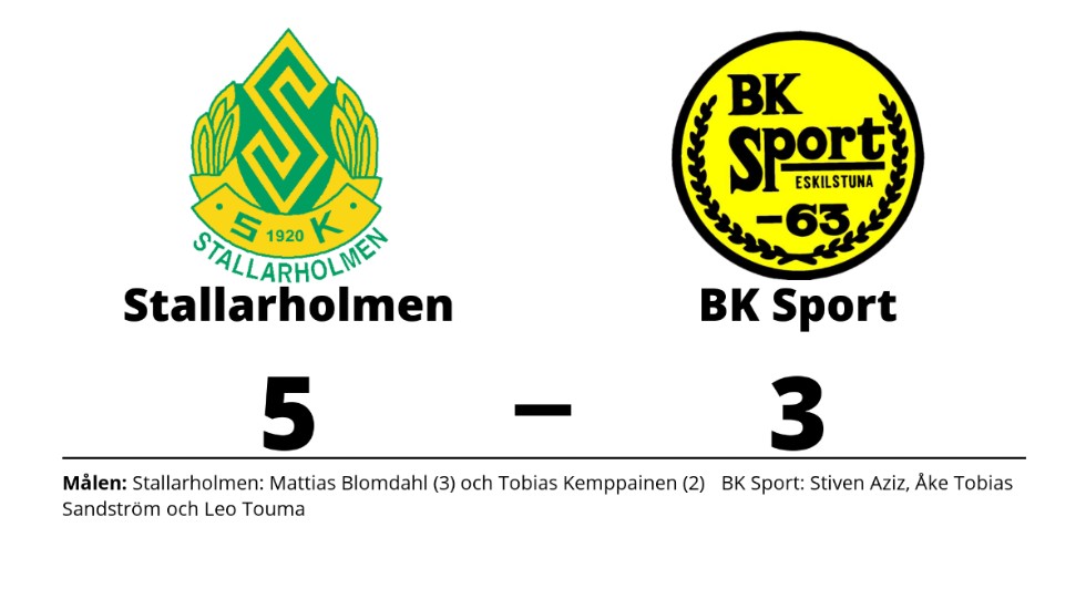 Stallarholmens SK vann mot BK Sport