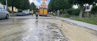 Vattenläcka på Drottninggatan 