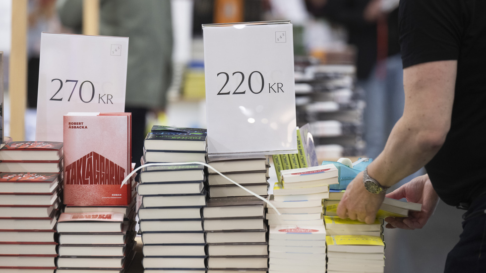 Värdemässigt ökade bokförsäljningen under 2023 jämfört med 2022. Men det var tack vare höjda priser på böcker. Volymmässigt minskade försäljningen. Arkivbild.