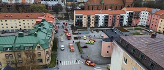 400 kvadratmeter stor brand – se bilderna ovanifrån