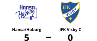 Klar seger för Hansa/Hoburg - vann med 5-0 mot IFK Visby C