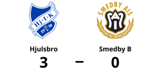 Smedby B föll med 0-3 mot Hjulsbro