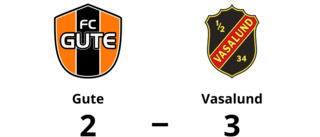 Gute förlorade mot Vasalund i P 17 division 1 Region 5 Grupp 1