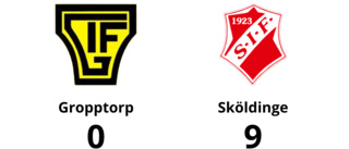 Storförlust för Gropptorp hemma mot Sköldinge