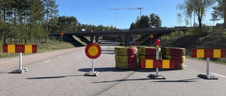 Delar av E4 stängs av – underhållsarbete