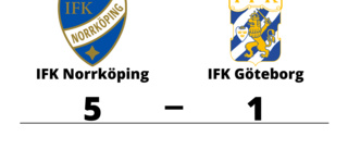 Segerlös svit bröts när IFK Norrköping vann mot IFK Göteborg