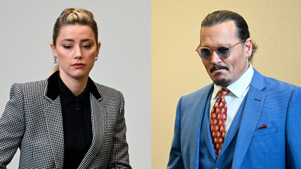 I dag väntas rättegången mellan Amber Heard och Johnny Depp avslutas. Arkivbilder.