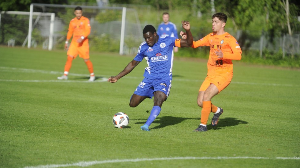 Eric Ackon gjorde en bra kvalmatch mot Värmdö. Men Harg förlorade.