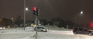 Oplogade vägar efter snöfall