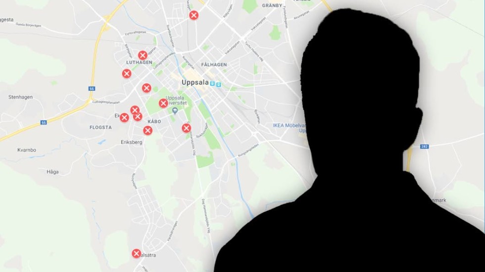 Den misstänkte 23-åringen står åtalad för elva sexuella övergrepp mot kvinnor i Uppsala.