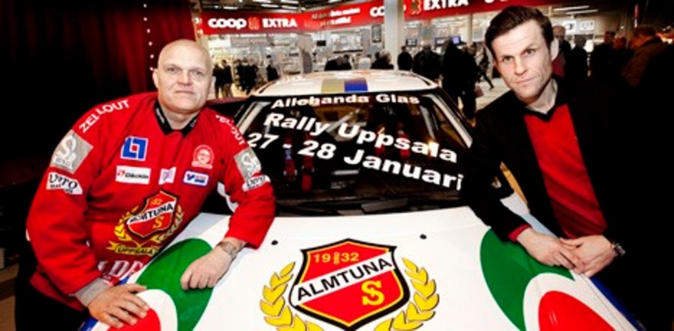 Almtuna i sammarbete med rallyåkaren Thorbjörn Edling.