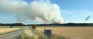 Flera skogsbränder under söndagen