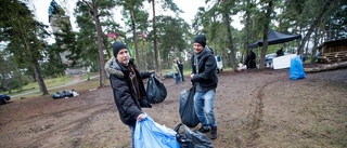 Hundratals på skogsrave i natt