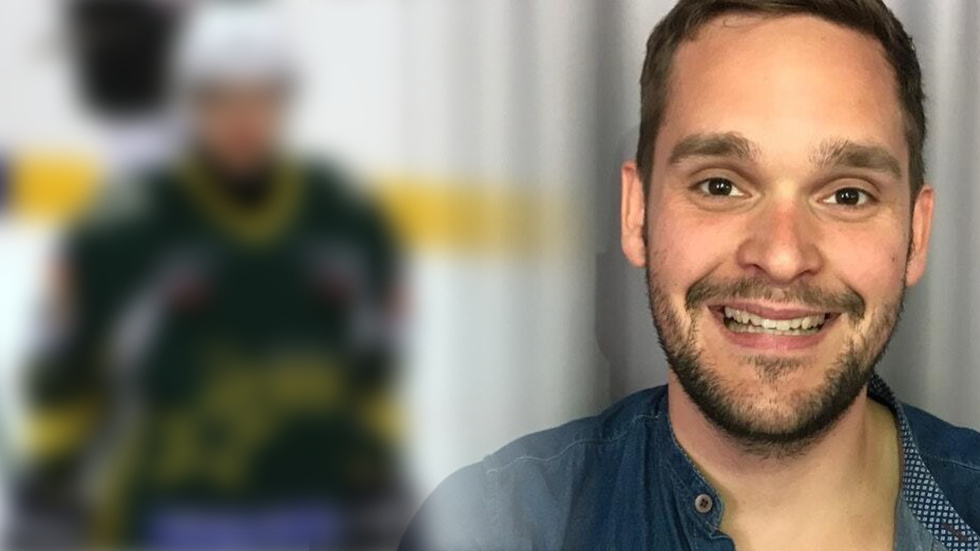 Leonard Jägerskiöld-Velander. Klubbmärkesexpert och författare till både "Fotbollens Heraldik" och "Hockeyns Heraldik".