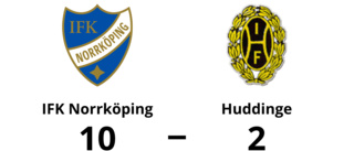 IFK Norrköping utklassade Huddinge – vann med 10-2