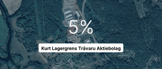 Kurt Lagergrens Trävaru Aktiebolag redovisar: Pilarna pekar nedåt