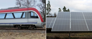 Ny solcellspark planeras längs Stångådalsbanan