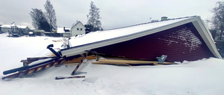 Hoppsan, rivningsarbetet fick hjälp av stormen