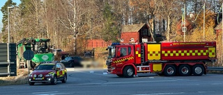 Person till sjukhus efter trafikolycka på 55:an