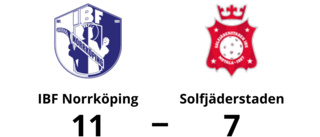 Seger för IBF Norrköping med 11-7 mot Solfjäderstaden