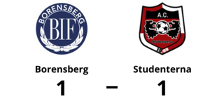 Borensberg och Studenterna kryssade efter svängig match