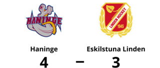 Eskilstuna Linden föll mot Haninge med 3-4