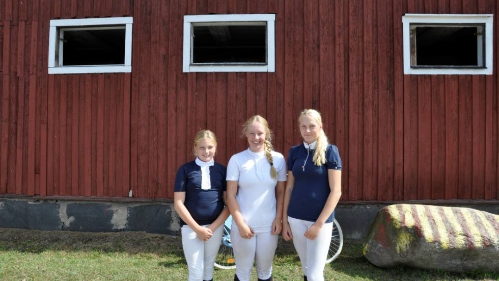 Duktiga. VORF:s Hanna Ersson, Julia Kjellén och Amanda Ersson gjorde bra ifrån sig under Ponnia Cup.